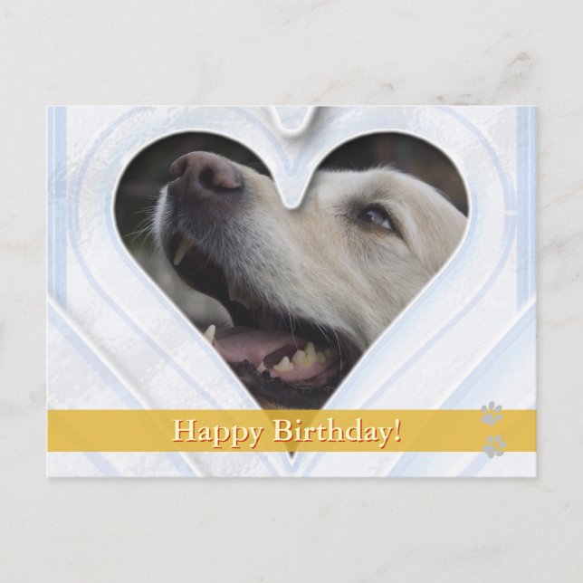 Joyeux anniversaire ! - carte postale chien (Devant)