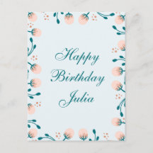 Joyeux anniversaire Carte postale standard personn