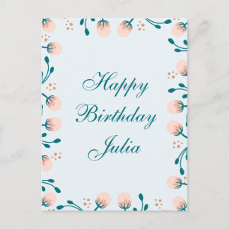 Joyeux anniversaire Carte postale standard personn