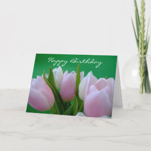 Joyeux anniversaire - Carte Tulips