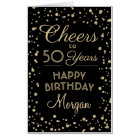Joyeux Anniversaire Confettis Noir Or Géant