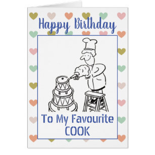 Cartes Cuisinier D Anniversaire Zazzle Ca