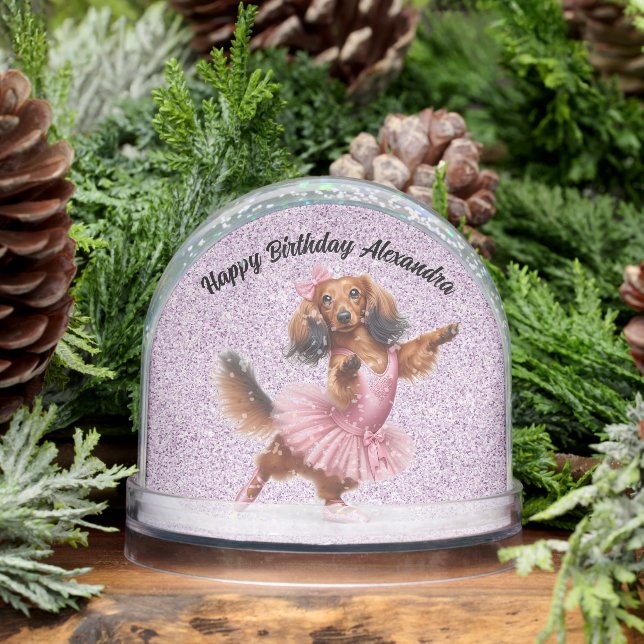 Joyeux Anniversaire Customisé Globe de Neige de l' (Hiver)