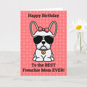 Joyeux anniversaire de Chien blanc carte de Chien