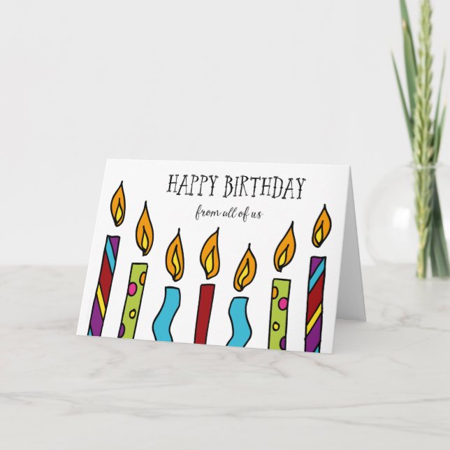 Joyeux anniversaire de la carte All Us (Devant)
