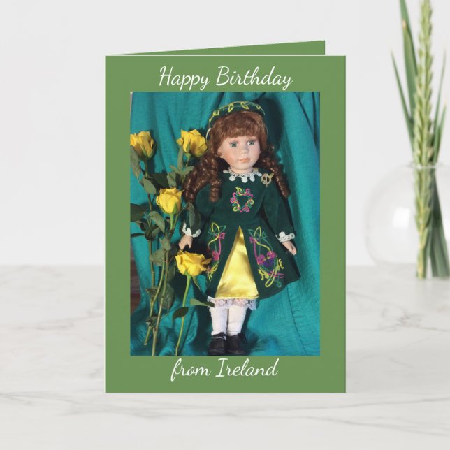Joyeux anniversaire de la carte Irlande (Devant)