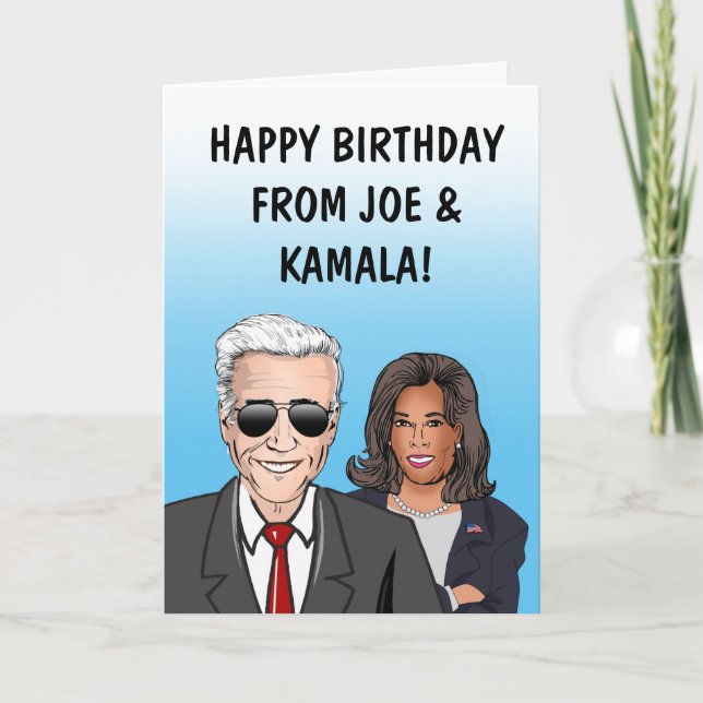 Joyeux anniversaire de la carte Joe & Kamala (Devant)