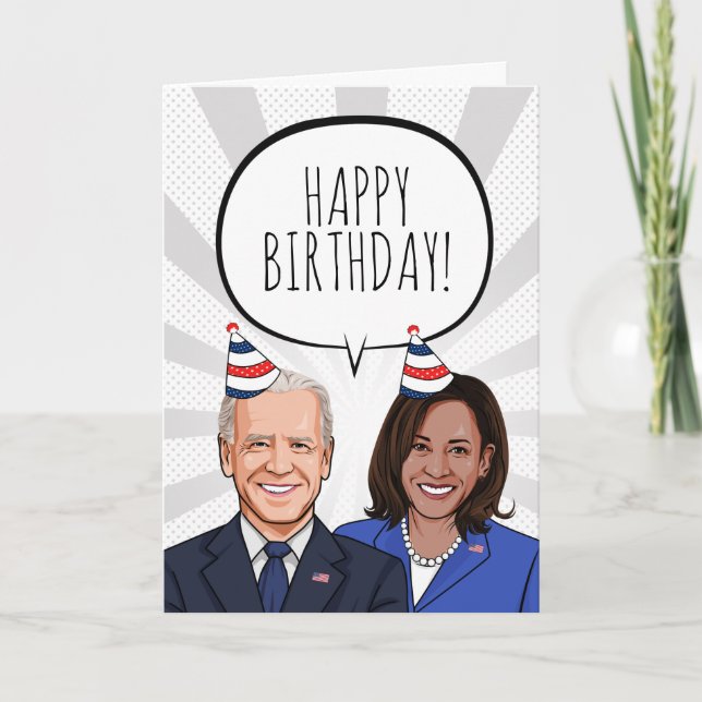 Joyeux anniversaire de la carte Joe & Kamala (Devant)