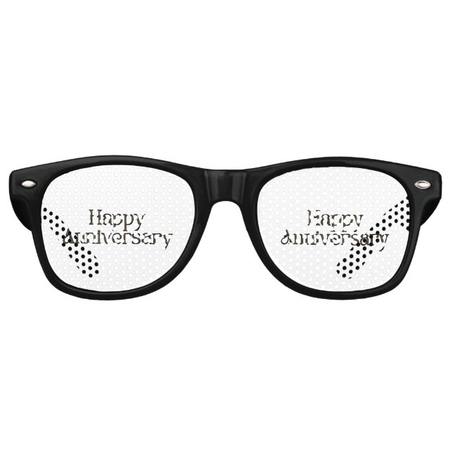 Joyeux Anniversaire de la fête Retro lunettes de s (Devant)