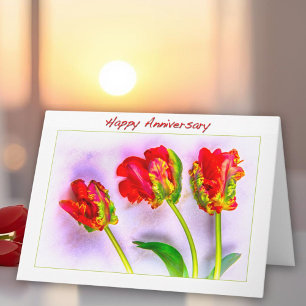 Joyeux Anniversaire de Mariage Carte de Tulipes Fr