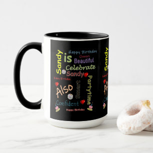 Joyeux Anniversaire de Mug Sandy