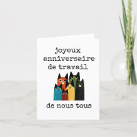 Joyeux Anniversaire de Travail, Nous Tous Carte