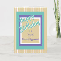 Joyeux anniversaire Dental Hygienist carte de voeu