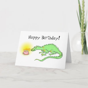 Joyeux Anniversaire Dragon & carte de gâteau