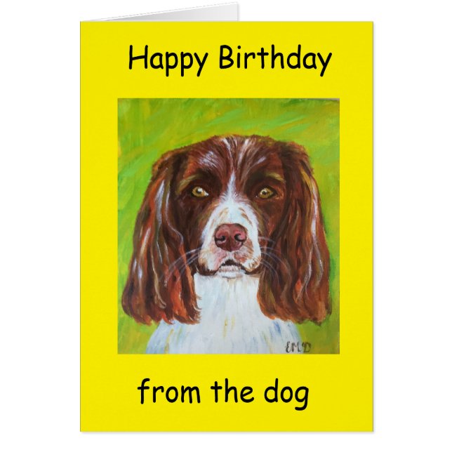 Joyeux anniversaire du chien (Devant)