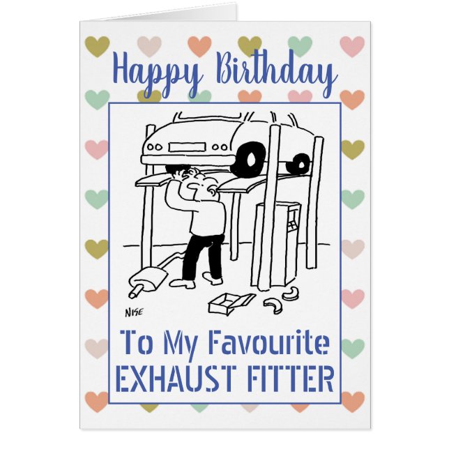 Joyeux Anniversaire Ehaust Fitter (Devant)