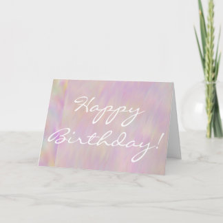 Joyeux anniversaire en violet carte de voeux éolie