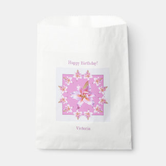 Joyeux Anniversaire Favoriser Sacs Lys Lavender Ro