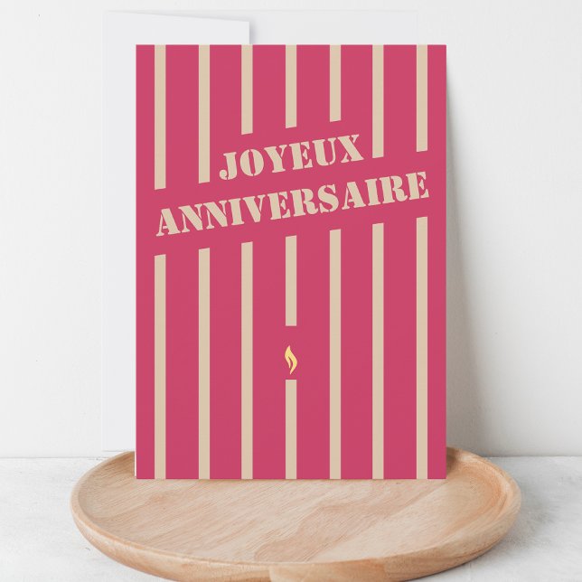 Joyeux anniversaire french birthday greeting card (Creator Uploaded)