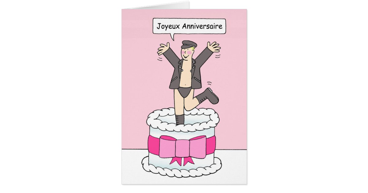 Joyeux Anniversaire Gay French Birthday Humour Zazzle Ca