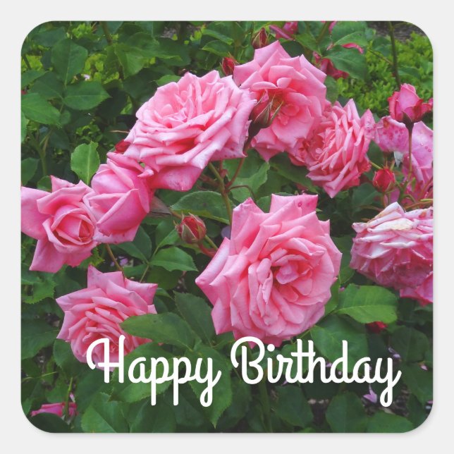 Joyeux Anniversaire Gene Boerner Rose #2 Stickers (Devant)