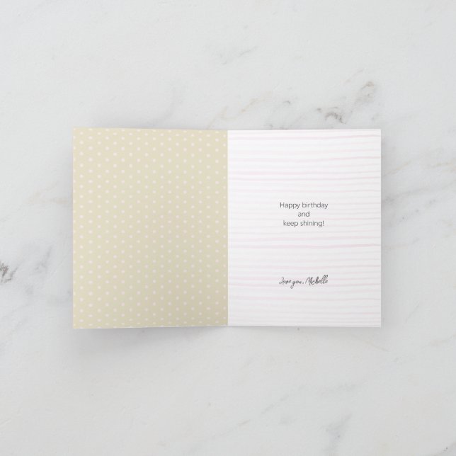 Joyeux anniversaire Golden Parties scintillant Nom (Intérieur)