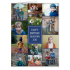 Joyeux anniversaire grand-père 12 Photo Collage Bi