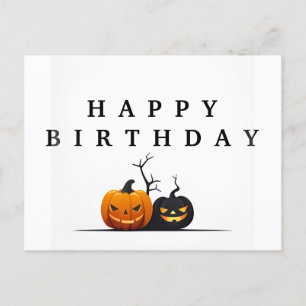 Joyeux anniversaire Halloween carte postale