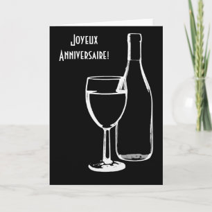 joyeux anniversaire / Happy Birthday French Card