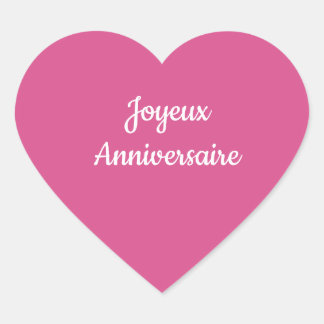 joyeux anniversaire heart sticker