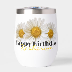Joyeux Anniversaire Jaune Nom Blancs Maisies