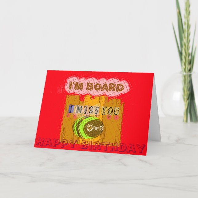 Joyeux Anniversaire Je Vous Manque Tant De Carte (Devant)