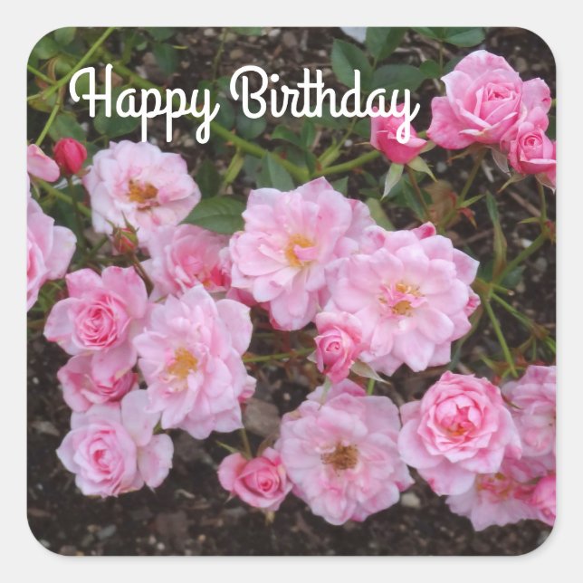 Joyeux anniversaire Jeanne LaJoie Rose #1 Stickers (Devant)