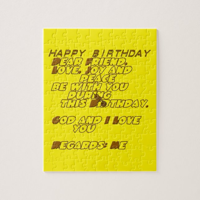 Joyeux anniversaire Jigsaw Puzzle (Vertical)