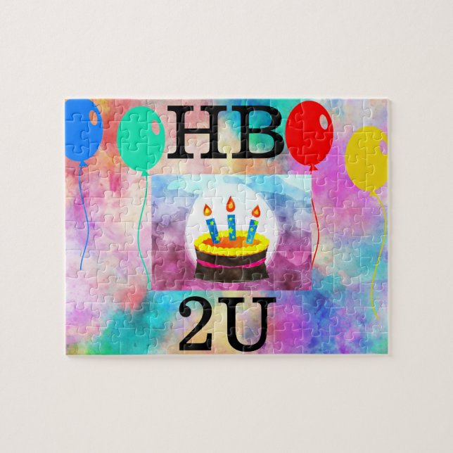 Joyeux anniversaire Jigsaw Puzzle (Horizontal)