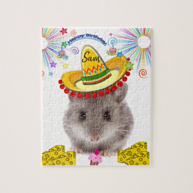 Joyeux anniversaire Jigsaw Puzzle Mice (Vertical)