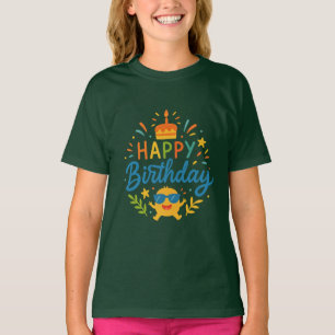 Joyeux Anniversaire Jolies Filles T-Shirt de Base