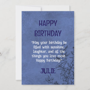 JOYEUX ANNIVERSAIRE JULIE INVITATION