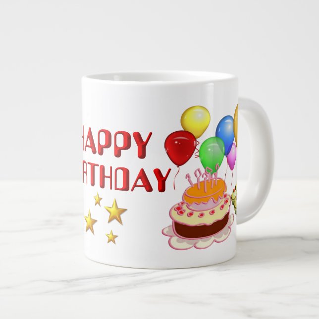 Joyeux anniversaire ~Jumbo Mug (Devant droit)