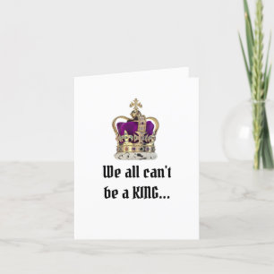 Joyeux Anniversaire King Plied Carte de voeux