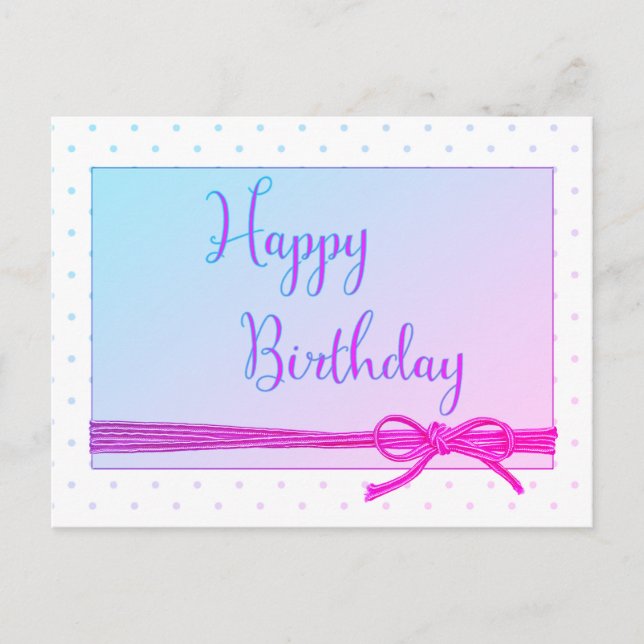 Joyeux Anniversaire lié avec une carte d'Anniversa (Devant)