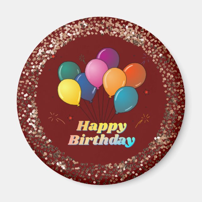 Joyeux Anniversaire Magnet (Devant)