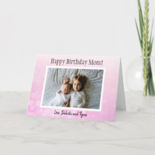 Joyeux anniversaire maman Carte photo