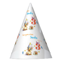 Joyeux Anniversaire Mignon Chapeau en Papier pour 