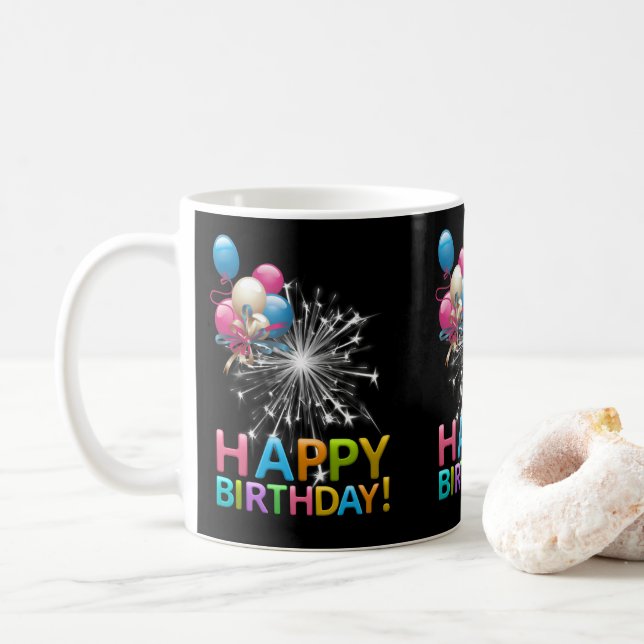 Joyeux Anniversaire Mug (Avec donut)
