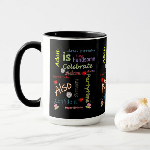 Joyeux Anniversaire Mug Adam