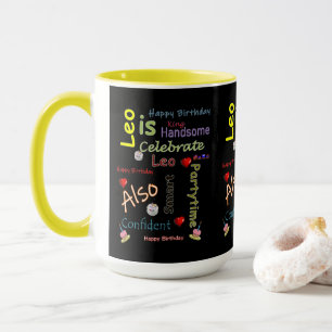 Joyeux Anniversaire Mug Leo