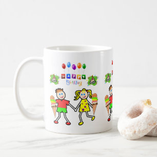 Joyeux Anniversaire Mug Twin