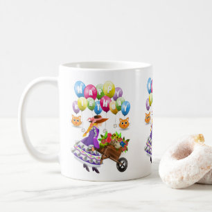 Joyeux Anniversaire Mug Victorian
