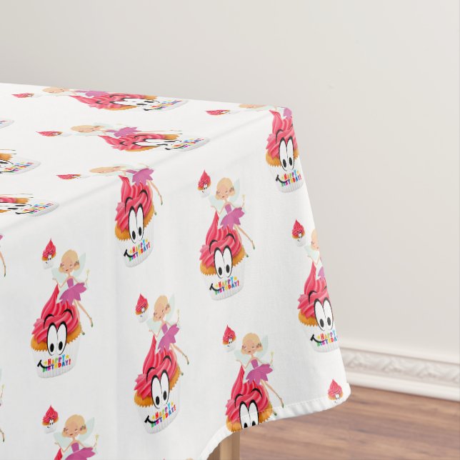 Joyeux Anniversaire Nappe Fairy Cupcake (In Situ)